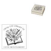 本エレガント書室の植物学カスタム ラバースタンプ (押印)