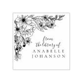 本エレガント集のフローラ ラバースタンプ (インプリント)