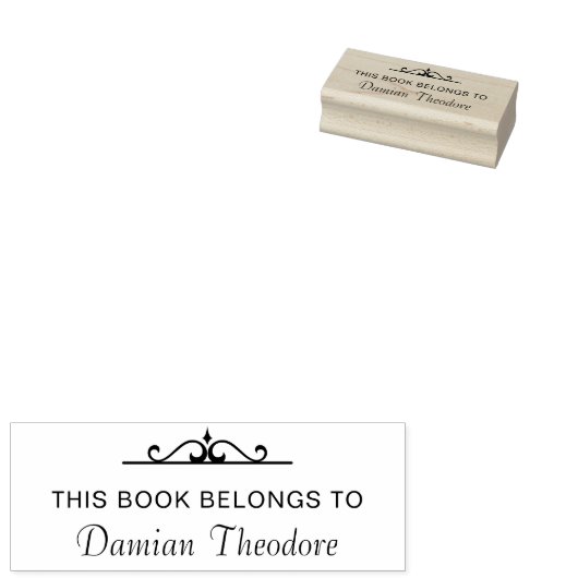 本カスタムは本の持ち主 ラバースタンプ (押印)