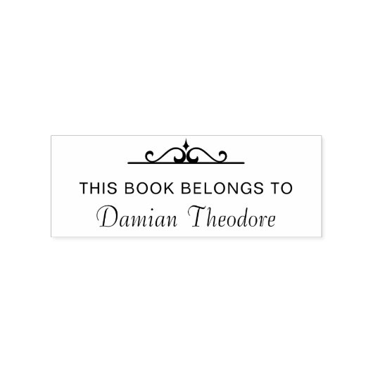 本カスタムは本の持ち主 ラバースタンプ (インプリント)