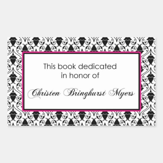 本カスタムプレート 長方形シール (正面)