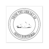 本カスタム書本は蔵書票 セルフインキングスタンプ (デザイン)