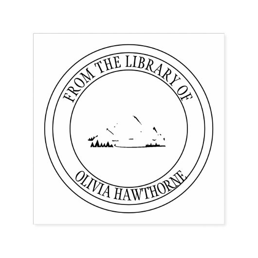 本カスタム書本は蔵書票 セルフインキングスタンプ (デザイン)