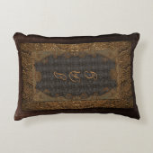 本カバ素朴ークッションレザー及びレース アクセントクッション (正面)