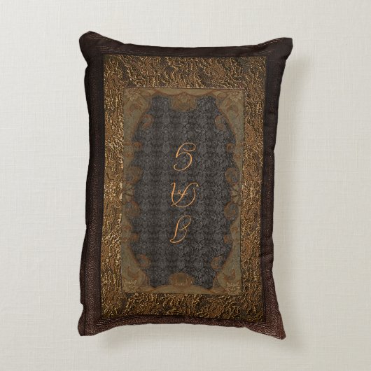 本カバ素朴ークッションレザー及びレース アクセントクッション (裏面(縦))