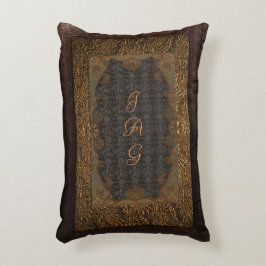 本カバ素朴ークッションレザー及びレース アクセントクッション