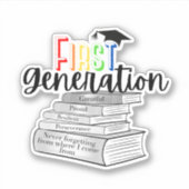 本カラフルのあるレインボー第一世代 シール (正面)