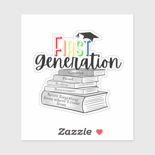 本カラフルのあるレインボー第一世代 シール (シート)