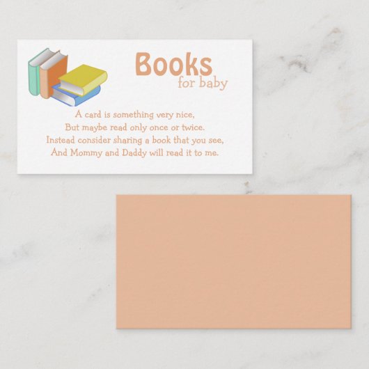 本カラフル男女兼用ベビー エンクロージャーカード (正面/裏面)