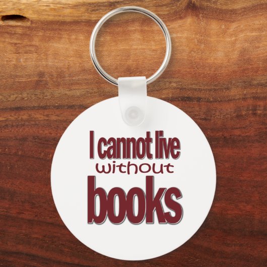 本キーチェーンがないと生きられない キーホルダー (正面)