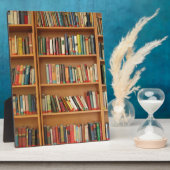 本クラシック棚の模様，本箱，本，古い フォトプラーク (側面)