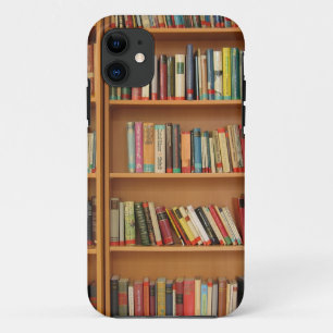 本クラシック棚の模様,本箱,本,古い iPhone 11 ケース