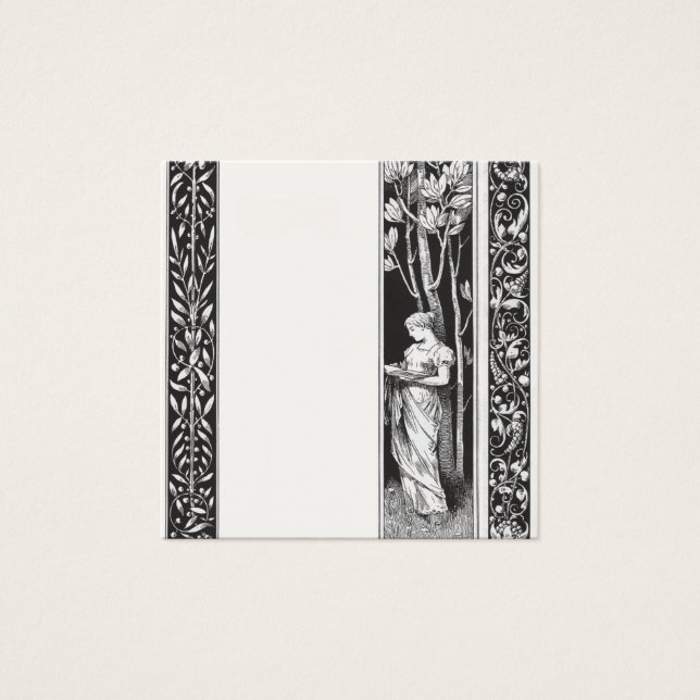 本クラシック縁ど付きヴィンテージ女性 (正面)