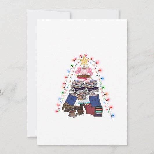 本クリスマスツリーと読者のためのライト。 招待状 (正面)