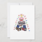 本クリスマスツリーと読者のためのライト。 招待状 (裏面)