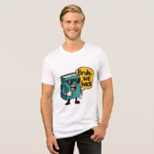 本クールキャラクター"Bruh, We Back"学校に戻る トライブレンドＴシャツ (正面全面)