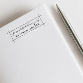 本シンプルモダン書室からのミニマル セルフインキングスタンプ