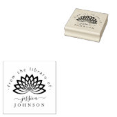 本スタイリッシュ書所蓮の花 ラバースタンプ (押印)