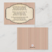 本ストライプのの挿入 エンクロージャーカード (正面/裏面)