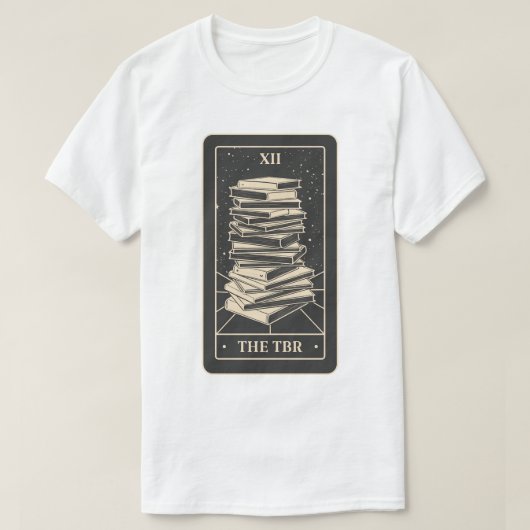 本タロット- The TBR (Black Edition) Tシャツ (デザイン正面)