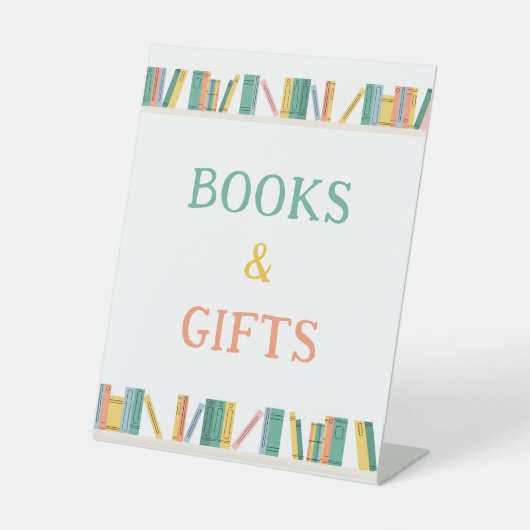 本テーマストーリーブックブックとギフトサイン 台座サイン (正面)