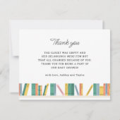 本テーマストーリーブックベビーシャワー サンキューカード (正面)