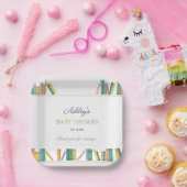 本テーマストーリーブックベビーシャワー ペーパープレート (パーティー)