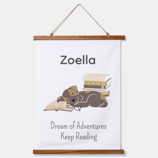 本テーマ読のコーナーポスタ子供へー 吊り下げ型タペストリー (正面)