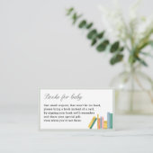 本テーマ赤ちゃんシャワーベビー本 エンクロージャーカード (スタンド正面)