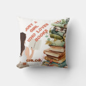 本パーソナライズされたが大好きな少女 クッション (正面)