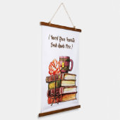 本パーソナライズされたと茶白 吊り下げ型タペストリー (傾斜あり)