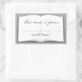 本パーソナライズされたのシール（この本は元） 長方形シール (バッグ)