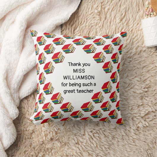 本パーソナライズされたをありがとう |先生 クッション (ブランケット)