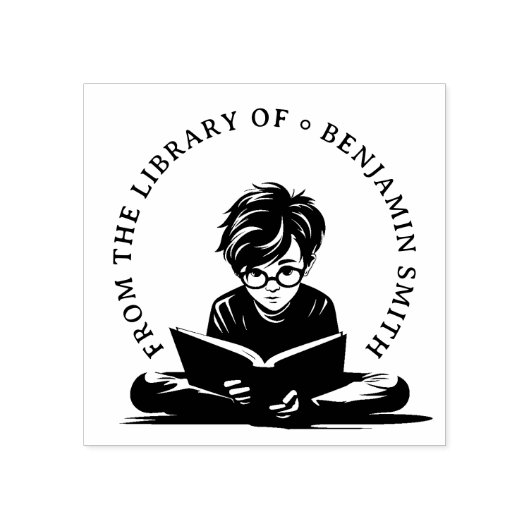 本パーソナライズされた印子供へ ラバースタンプ (インプリント)