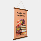 本パーソナライズされた及び茶桃 吊り下げ型タペストリー (傾斜あり)