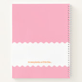 本パーソナライズされた好き読の日記 ノートブック (裏面)