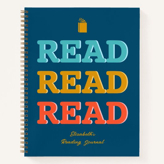 本パーソナライズされた好き読の日記 ノートブック (正面)