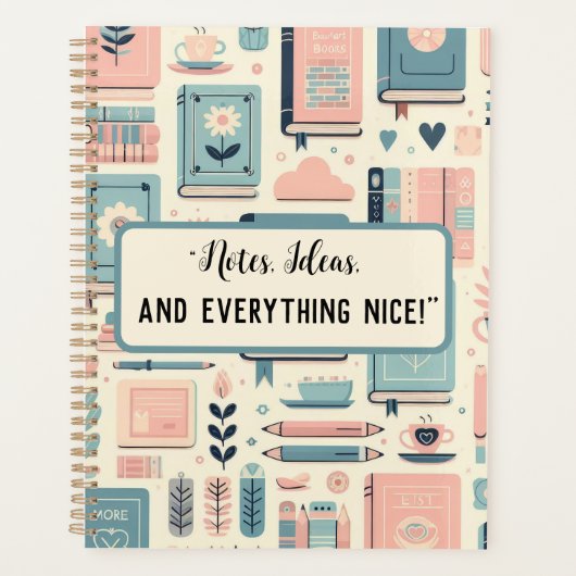 本パーソナライズされた植物学校 プランナー手帳 (正面)