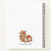 本パーソナライズされた花 ノートブック (裏面)