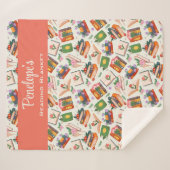 本パーソナライズされた読の シェルパブランケット (正面(横))