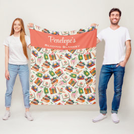 本パーソナライズされた読の フリースブランケット