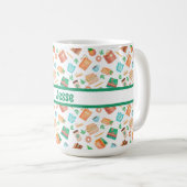 本パーソナライズされた、コーヒー、紅茶、多肉類、 コーヒーマグカップ (正面右)