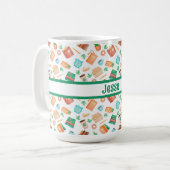 本パーソナライズされた、コーヒー、紅茶、多肉類、 コーヒーマグカップ (正面左)