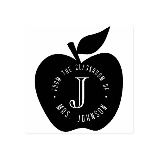 本プレート教室からの先生 ラバースタンプ (インプリント)