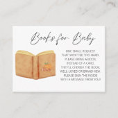 本ベビーTis the Season秋ベビーシャワー エンクロージャーカード (正面)