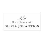 本ミニマルエレガント図書所植物学 セルフインキングスタンプ (デザイン)