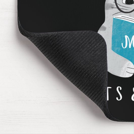 本モダンおもしろい好きモノグラムの マウスパッド (コーナー)