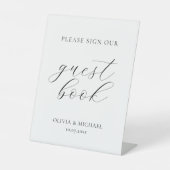 本モダンにサインして結婚くれ 台座サイン (正面)