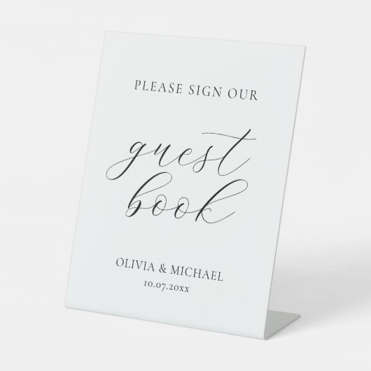 本モダンにサインして結婚くれ 台座サイン (正面)