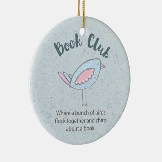 本モダン部おもしろい鳥の束 セラミックオーナメント (右)